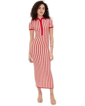 Ronny Kobo Quinlan Knit Dress - Red