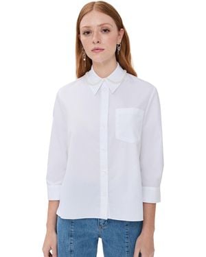Simone Rocha Cropped Masculine Shirt - White