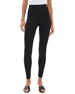 Another Tomorrow Seamed Leggings - Black