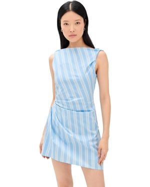 STAUD Callie Mini Dress - Blue