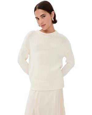 La Ligne Solid Marina Sweater - White