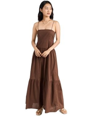 Playa Lucila Square Neck Maxi - Brown
