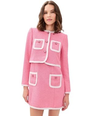 Cinq À Sept Contrast Auden Jacket - Pink
