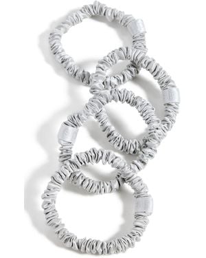 Slip Skinny Silk Scrunchies Set Of 4 - White