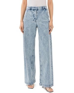 Another Tomorrow Carpenter Denim Pants - Blue