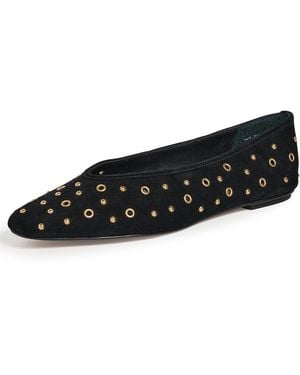 Dolce Vita Caret Stud Flats - Black