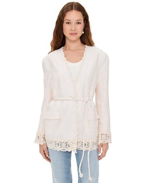 Sabina Musayev Halter Jacket - White