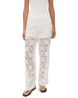 Little Lies Lacey Pants - White