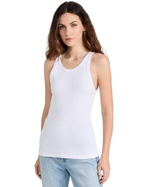 AMO Long Rib Tank - White