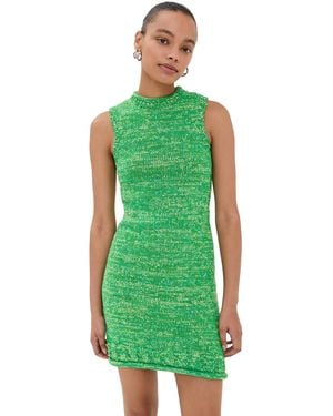 JW Anderson Space Dye Mini Dress - Green