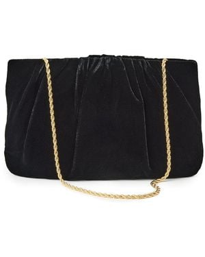 Loeffler Randall Serena Gathered Clutch - Black