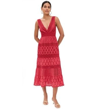 Temptation Positano Paglia Dress - Red