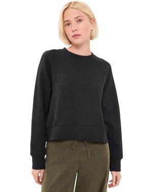 PERFECTWHITETEE Nell Travel Crew Neck Sweatshirt - Black