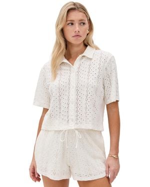 Z Supply Madrid Eyelet Top - White
