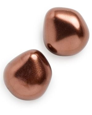 Kenneth Jay Lane Nugget Pierced Earrings - Multicolour
