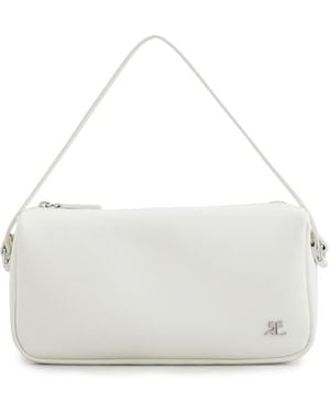 Courreges Soft Leather Camera Bag - White