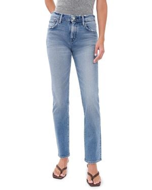 Moussy Slim Straight Jeans - Blue