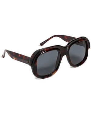 Dries Van Noten Round Sunglasses - Black
