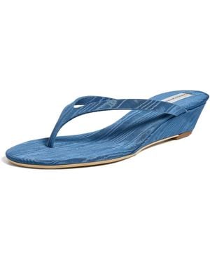 Christopher Esber Scala Moire Wedges - Blue