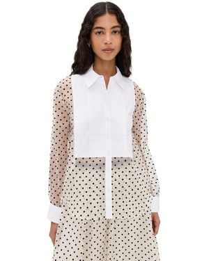 Tanya Taylor Arielle Silk Top - White