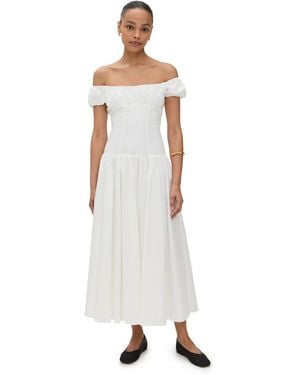Caroline Constas Augusta Drop Waist Maxi Dress - White