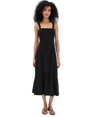 Theory Button Front Dress - Black