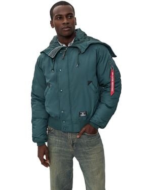 Alpha Industries N-2B Altitude Heritage Fit Down Jacket - Blue