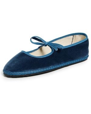 Vibi Venezia Brigitte Mary Jane Flats - Blue