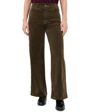 PAIGE Anessa Petite Utility Pocket Corduroy Pants 28 - Brown