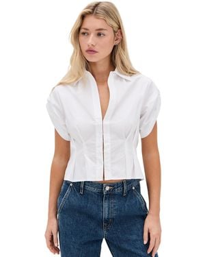 Hevron Opal Top - White