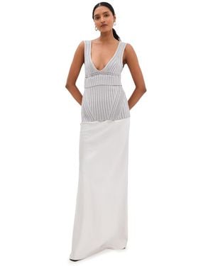 Christopher Esber Vesta Monument Tank Dress - White