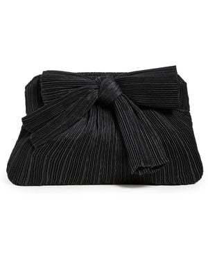 Loeffler Randall Rayne Pleated Frame Clutch With Bow - Black