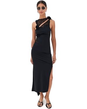 Coperni Lace Hybrid Flower Gown - Black