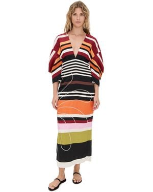 Cala De La Cruz Peninsula Dress - Orange