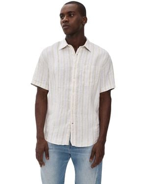 NN07 Deon Striped Linen Shirt - Multicolor