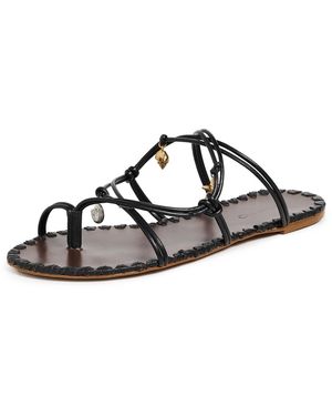 FARM Rio Sea Flat Sandals - Black