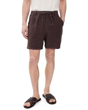 Bather Linen Leisure Shorts 5 - Brown