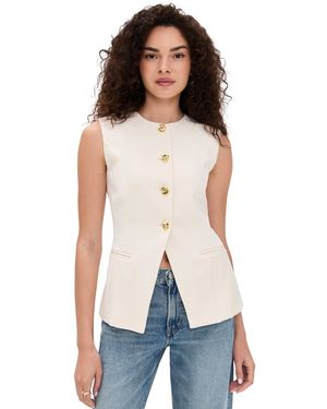 4th & Reckless Pollina Sleeveless Blazer - Natural