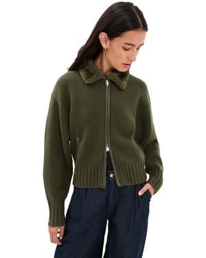 Jonathan Simkhai Zorina Cardigan - Green