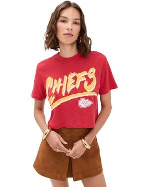 Junk Food Chiefs Thrill Mn Crop Tee - Red