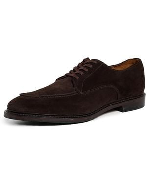 Allen Edmonds Rivington Suede Lace Up Loafers - Black