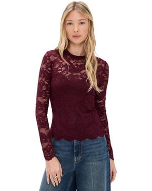 Generation Love Clayton Lace Top - Red