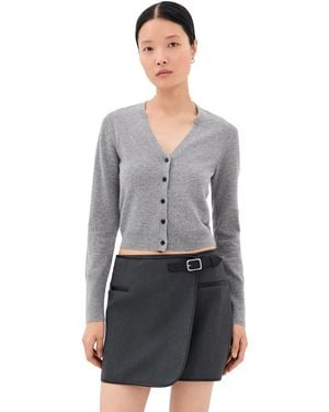 Jonathan Simkhai Remi V Neck Cardigan - Black