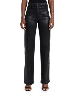 L'Agence Clayton Wide Leg Jeans - Black