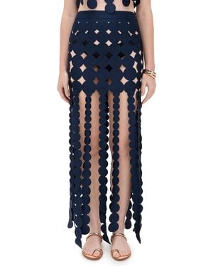 Ancora Grain Shadow Skirt - Blue