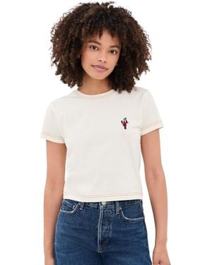 Rowing Blazers Lobster Embroidery Graphic Tee - White