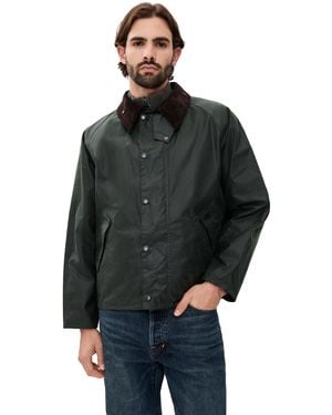Barbour Os Transport Wax Jacket - Black
