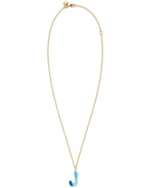 Mayamar Enamel Initial Necklaces - White