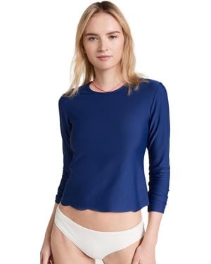 Cover Swim Scallop Swim Tee - Black