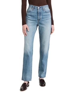 Alex Mill The Carla High Rise Straight Jeans - Blue